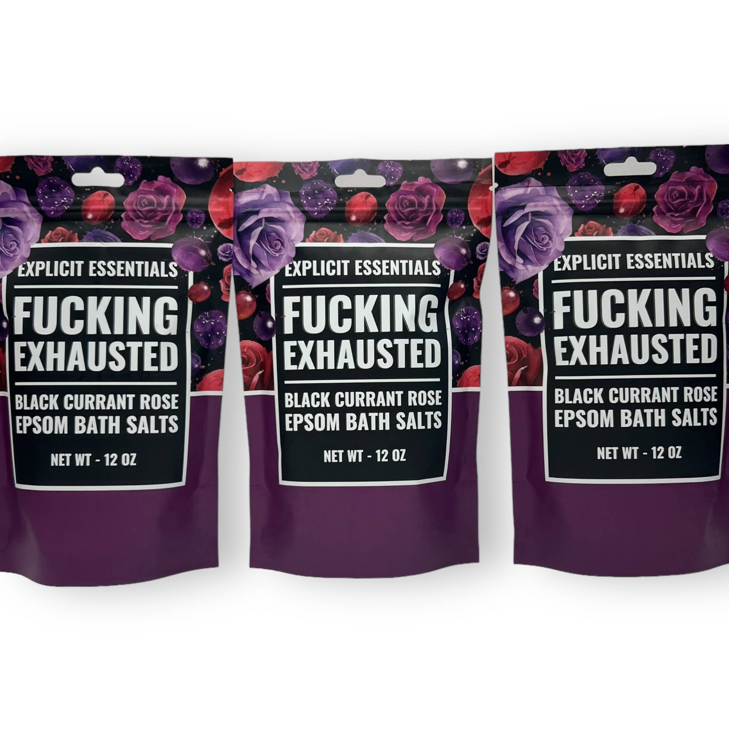 Explicit Essentials - Wholesale Bath Salts - Fucking Exhausted Bath Salts 12oz Bag  5