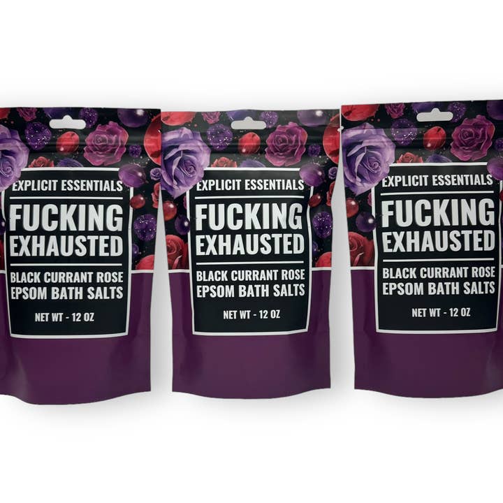 Explicit Essentials - Wholesale Bath Salts - Fucking Exhausted Bath Salts 12oz Bag 5