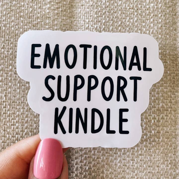 Kindle-Aufkleber „Emotionale Unterstützung“ für den Großhandel von Kaela Milan Design Co