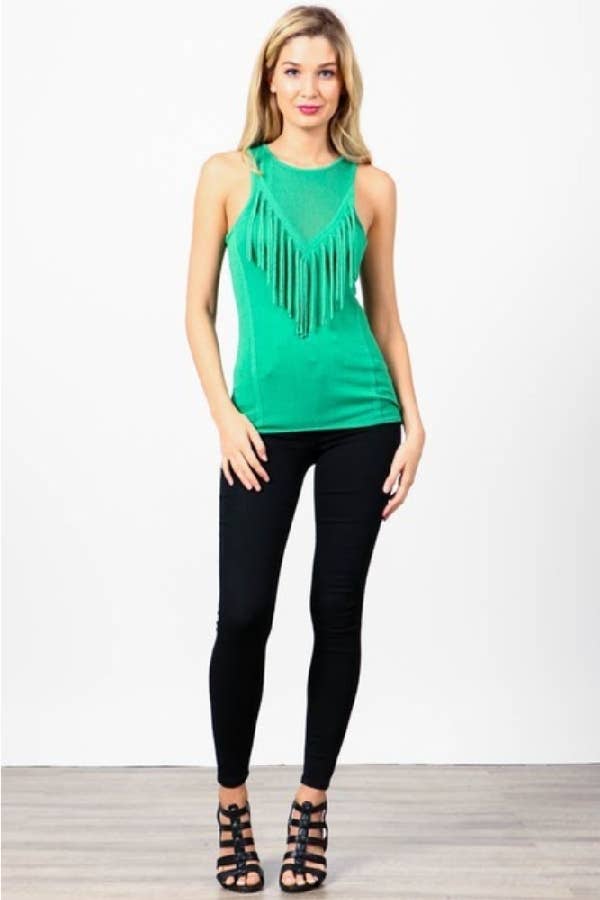 Hesperus - Wholesale Knit Top - Women's - TEXTURED TOP WITH FRINGE6