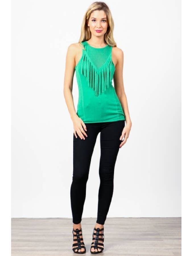 Hesperus - Wholesale Knit Top - Women's - TEXTURED TOP WITH FRINGE6