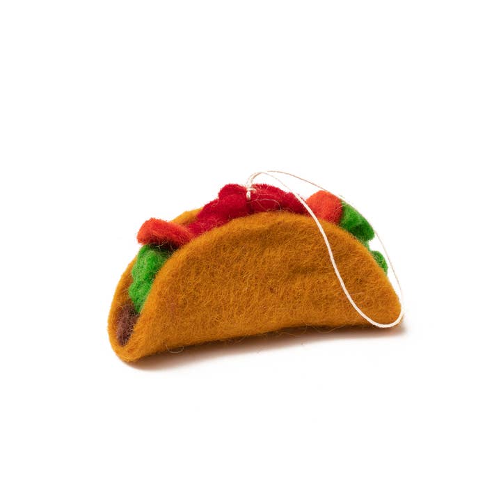 Felt Taco Ornament for wholesale by Global Goods Partners