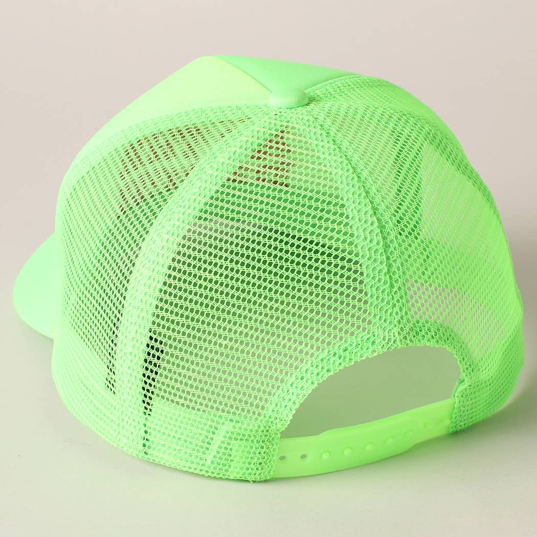 Fashion City - Wholesale Truckerpet - Dames - Meet Me At Beach Geborduurde pet van mesh op de achterkant14