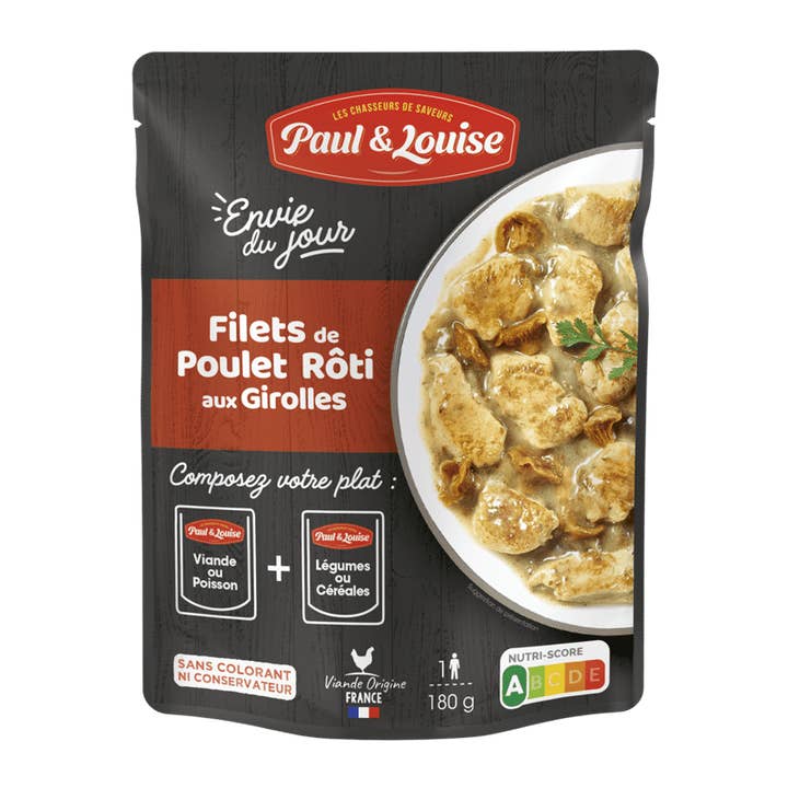 Filetes de pollo asado con rebozuelos (180 g) para venta al por mayor de Paul & Louise