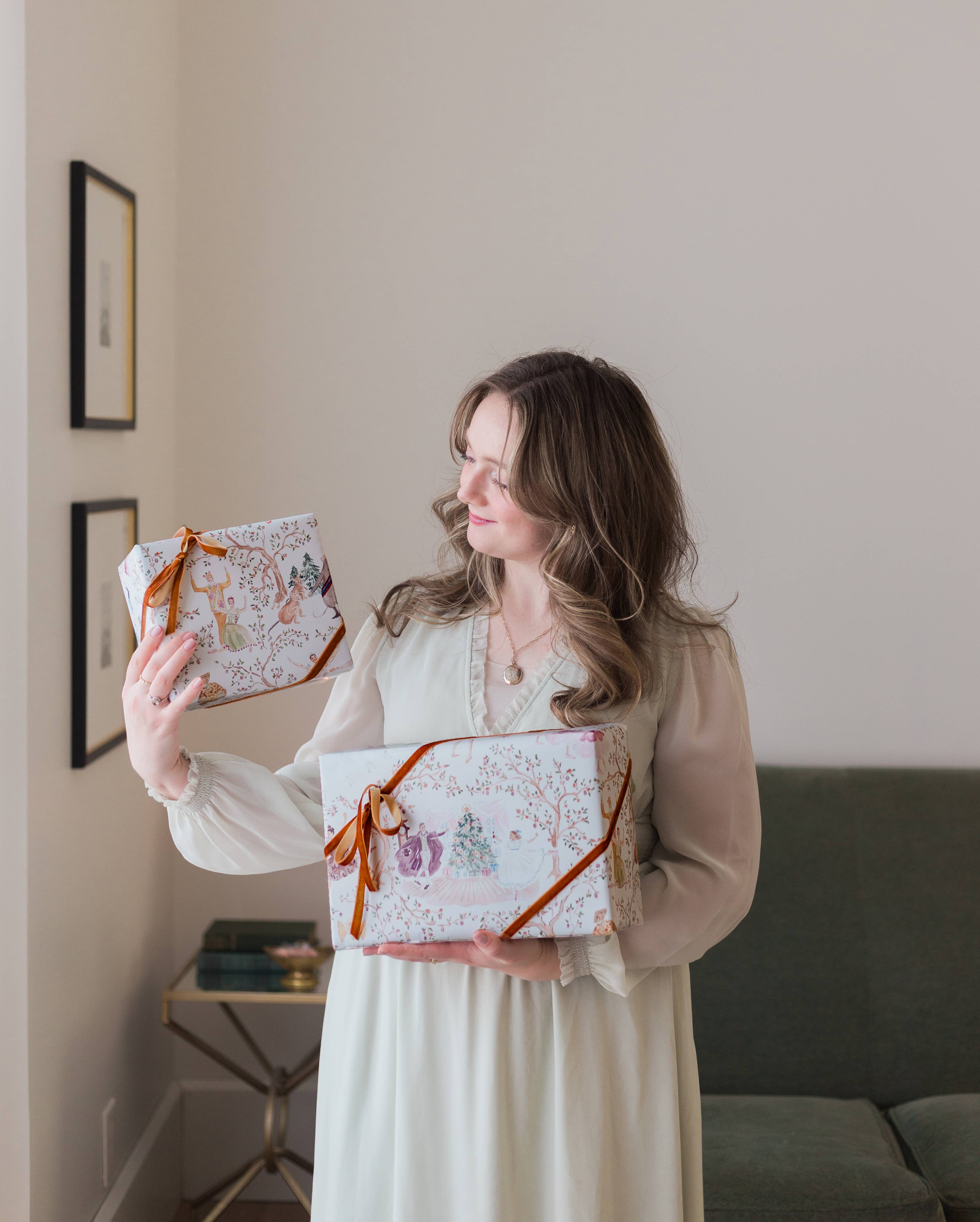 The Illustrated Life - Vendita all'ingrosso Rotoli di carta da regalo - Fogli di carta da regalo con motivo schiaccianoci Toile2