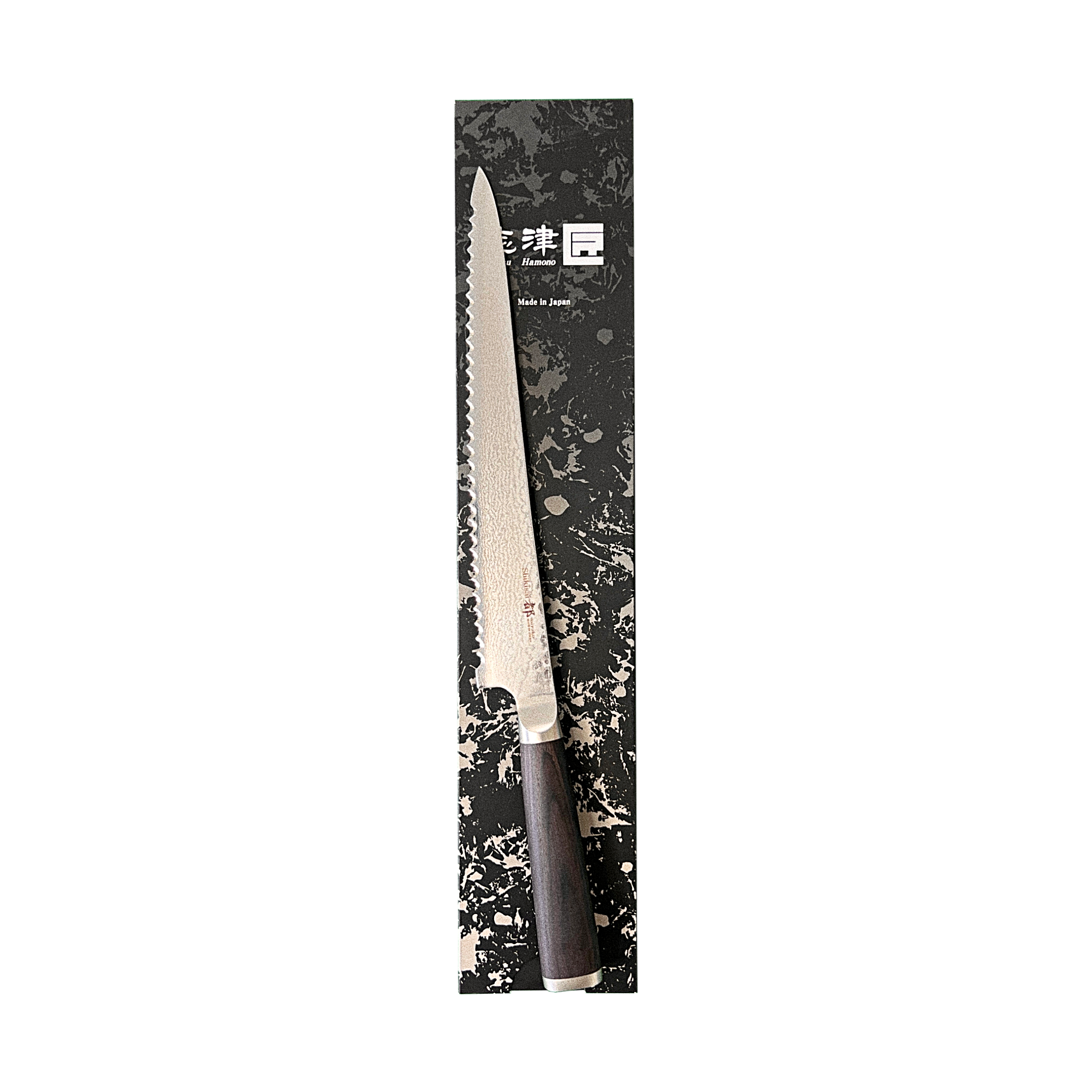 Ginza Steel - Wholesale Kitchen/Utility Knife - Miyako SUS 240mm Bread Slicer | 33 Layer Damascus Steel Blade  – Made in Japan4