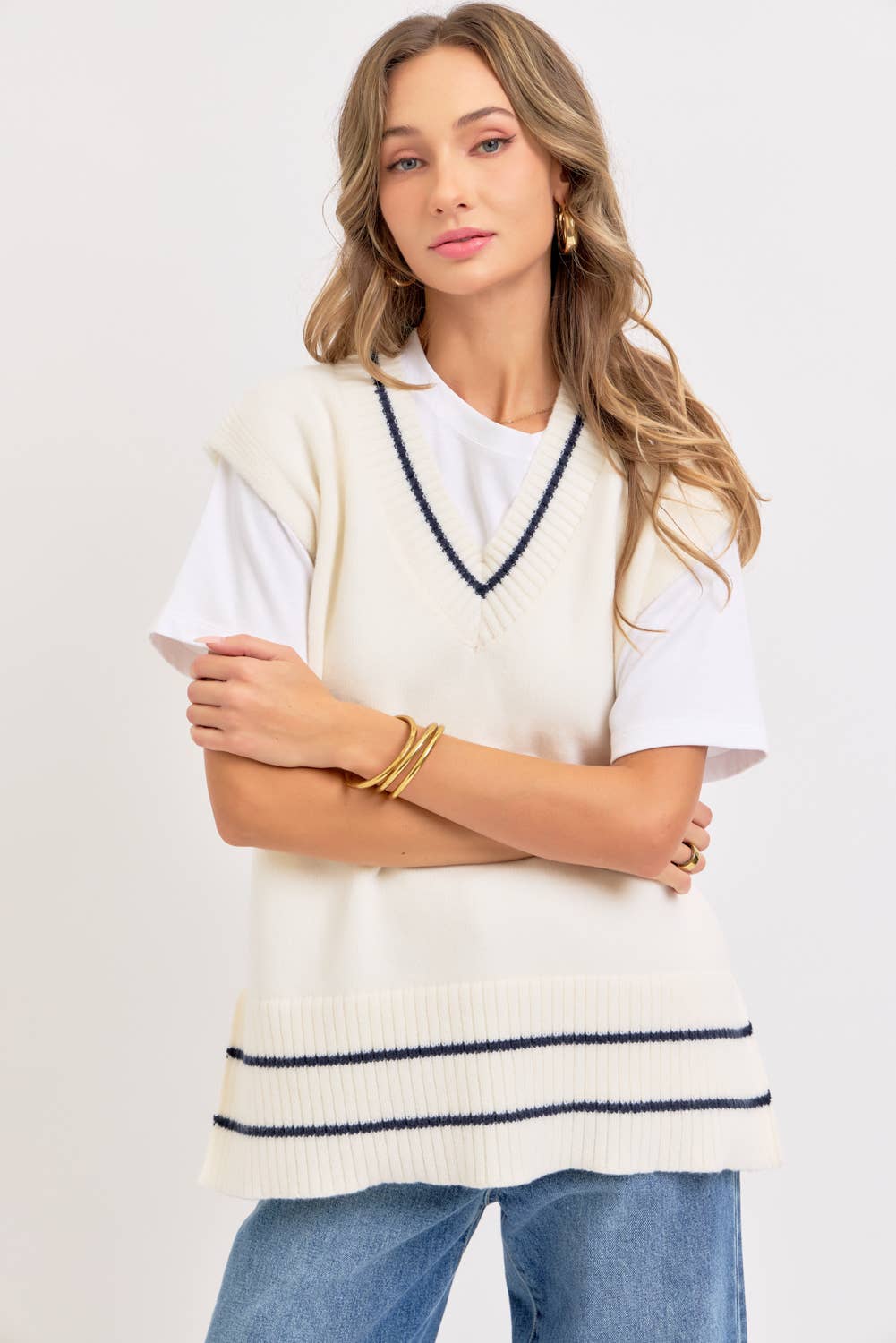 Sweet Lovely by Jen - Wholesale Knit Sweater - Women's - EFFORTLESSLY ESSENTIAL KNIT TOP/VEST38