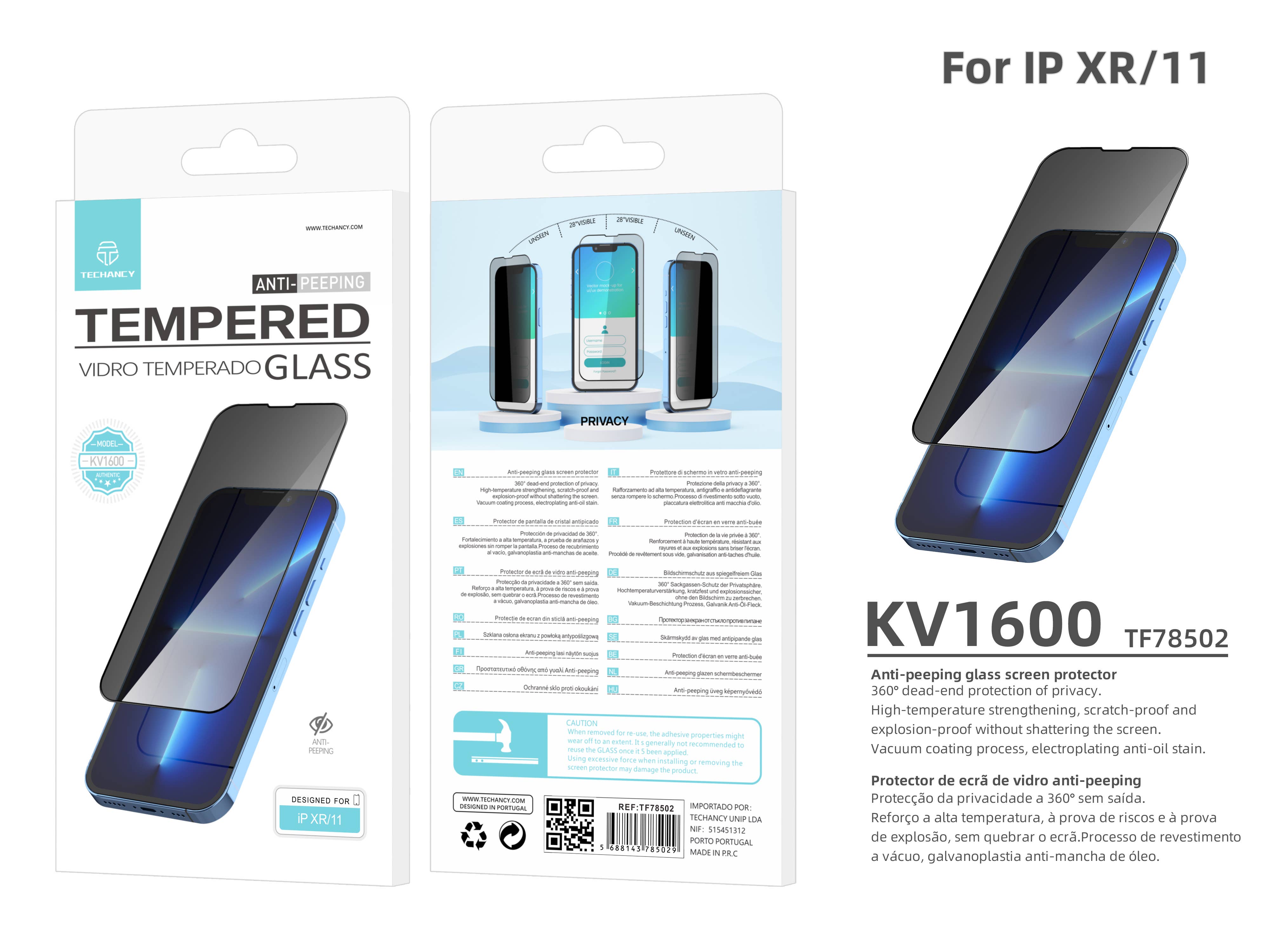 TECHANCY - Wholesale Phone/Tablet Stand - Privacy screen protector for iPhone 11/XR 6.1 inches2