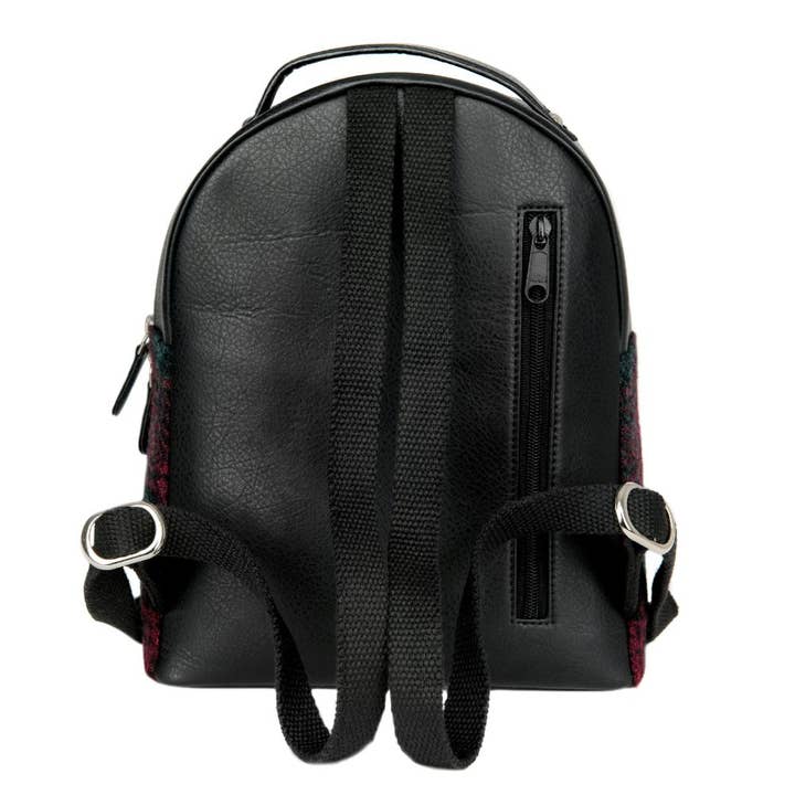 maccessori - Wholesale Backpack - Women's - Harris Tweed Backpack Blue Pink Check