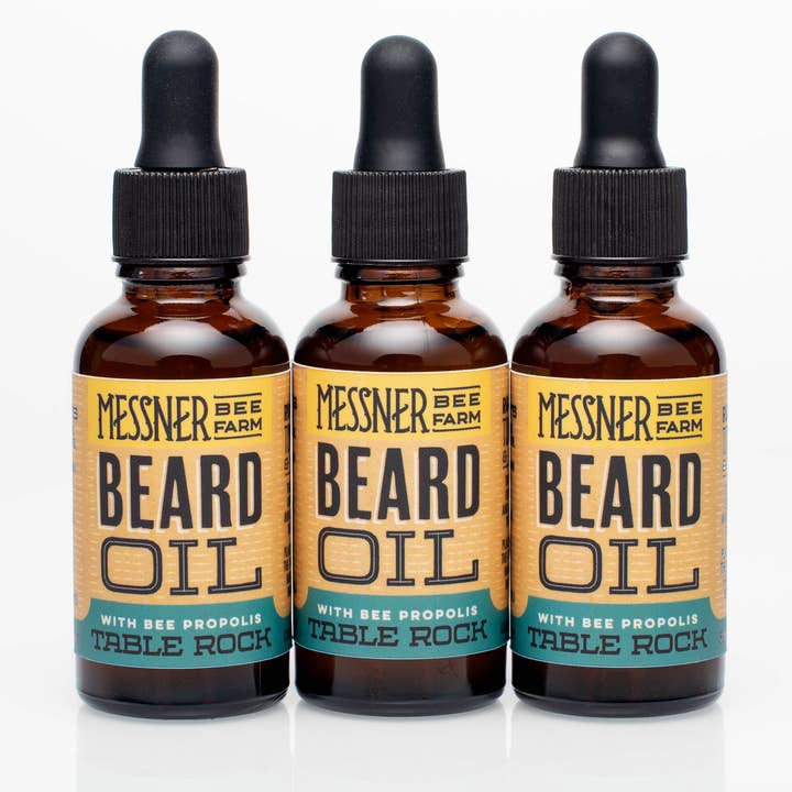 Aceite para Barba - Table Rock - Hecho con Cera de Abeja, Propóleo y Lanolina para venta al por mayor de Messner Bee Farm