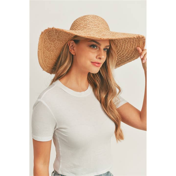 MYS Wholesale Inc - Wholesale Straw Hat - Women's - Solid Summer Floppy Sun Hat46