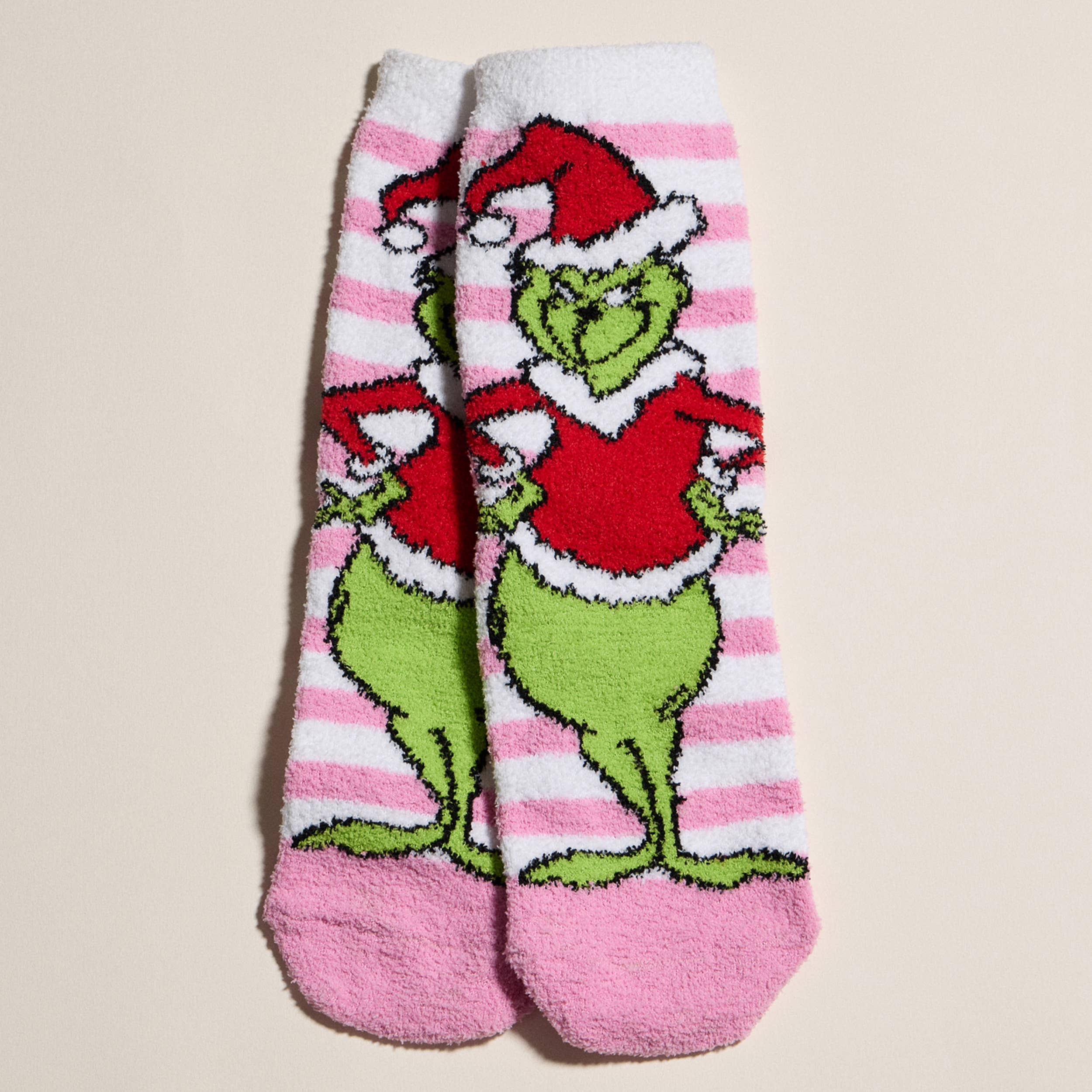 Hana - Wholesale Socks - Women's - Christmas Theme Printing Winter Fuzzy Cozy Socks (4 Pairs)3