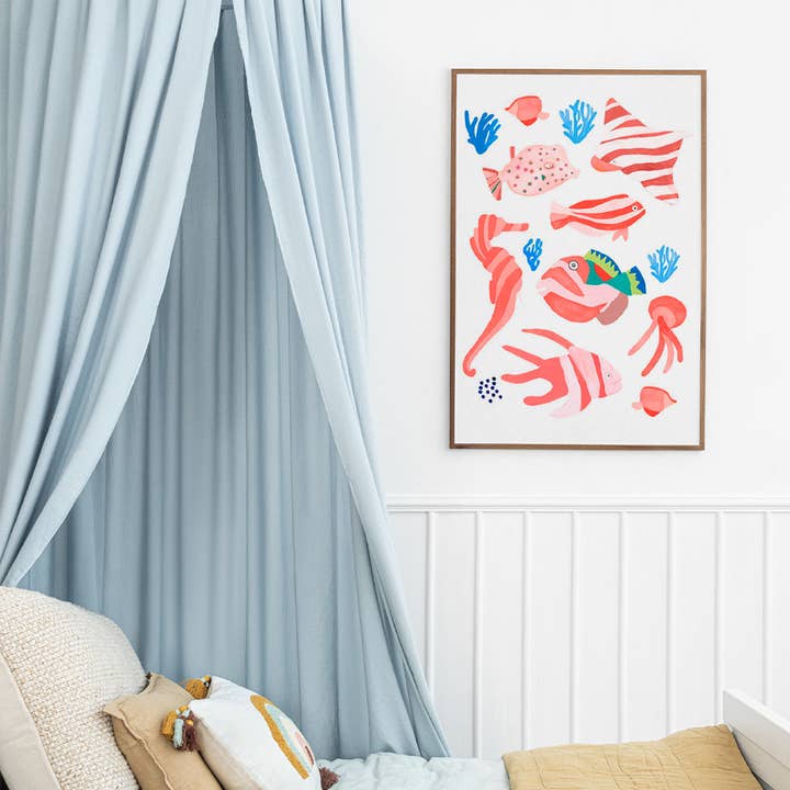 Babybird – Engroshandel Plakat – Sæt med 5 plakater, flerfarvede fisk2