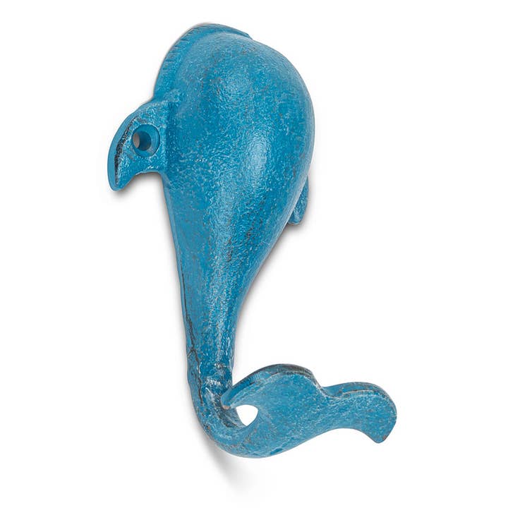 Whale Hook-Blue-4.5"H for wholesale by Abbott
