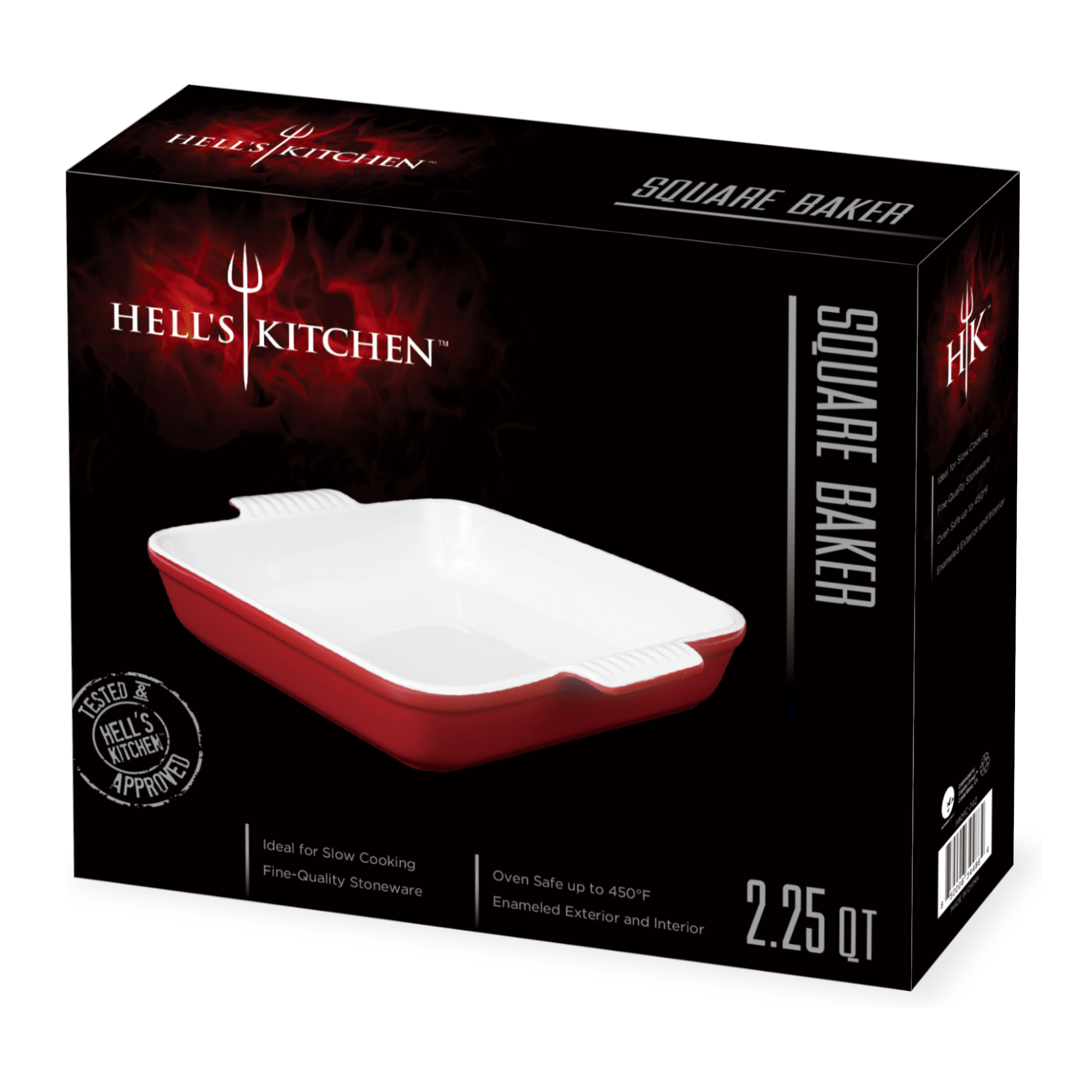 Hell's Kitchen – wholesale Baking dish – Hell's Kitchen 2.25-Quart Square Baker1