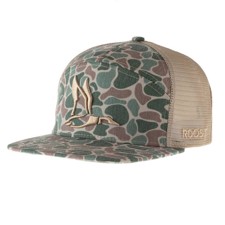 Roost Front Camo 3D Puff Icon Hat (RH-R-11) for wholesale by Fieldstone - Sporting Lifestyle Brand