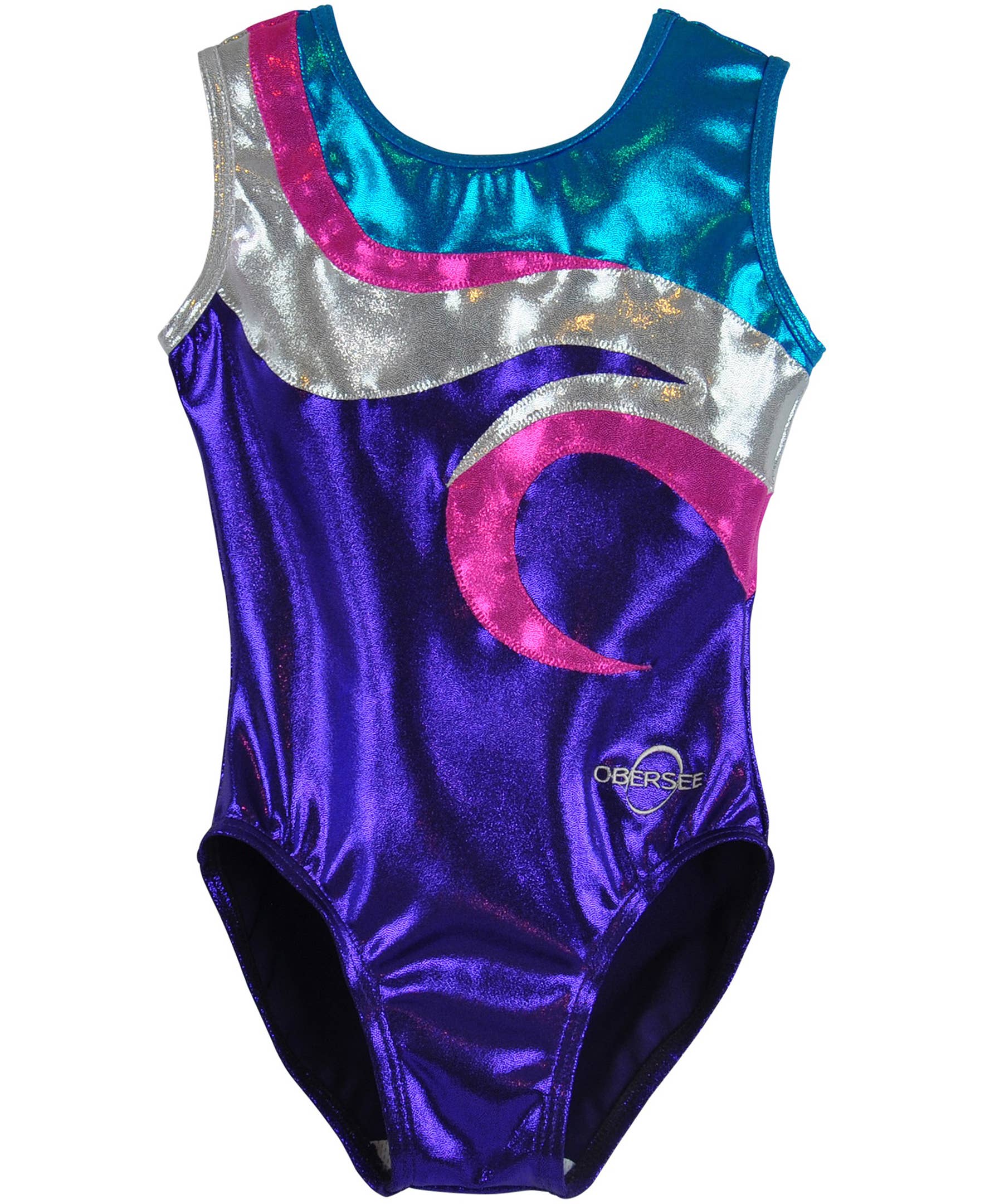 Obersee - Wholesale Leotard - Kids - Girl's Gymnastics Leotard - Swirl Purple0
