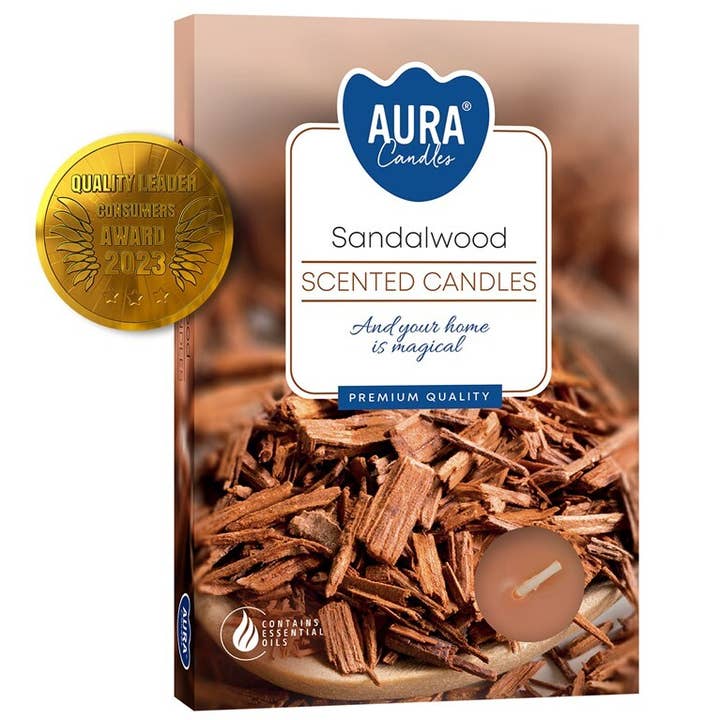 Candles Tea Light 6 Sandal (12 pcs) for wholesale by Esoterica Arte