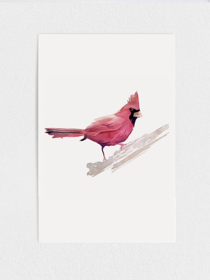 CARDINAL - PAPER PRINT for wholesale by Art of Marina