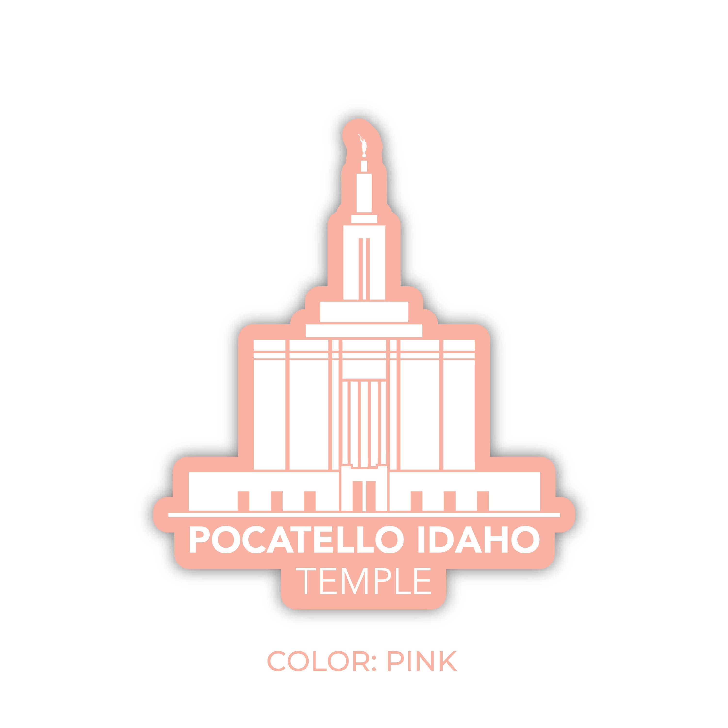 JasmineTreeDesign – Engroshandel Klistermærke – Pocatello Idaho Tempelklistermærke, LDS Pocatello Idaho-templet4