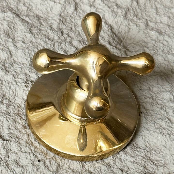 SaharaKesh - Wholesale Bathroom Sign - Unlacquered Brass Widespread Bathroom Faucet With Cross Hand