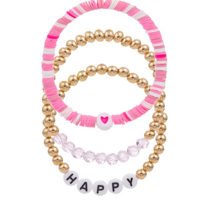 Designature New York - Wholesale Beaded bracelet – Kids - Best Friend Rubber Bead Kids Stretch Bracelet7