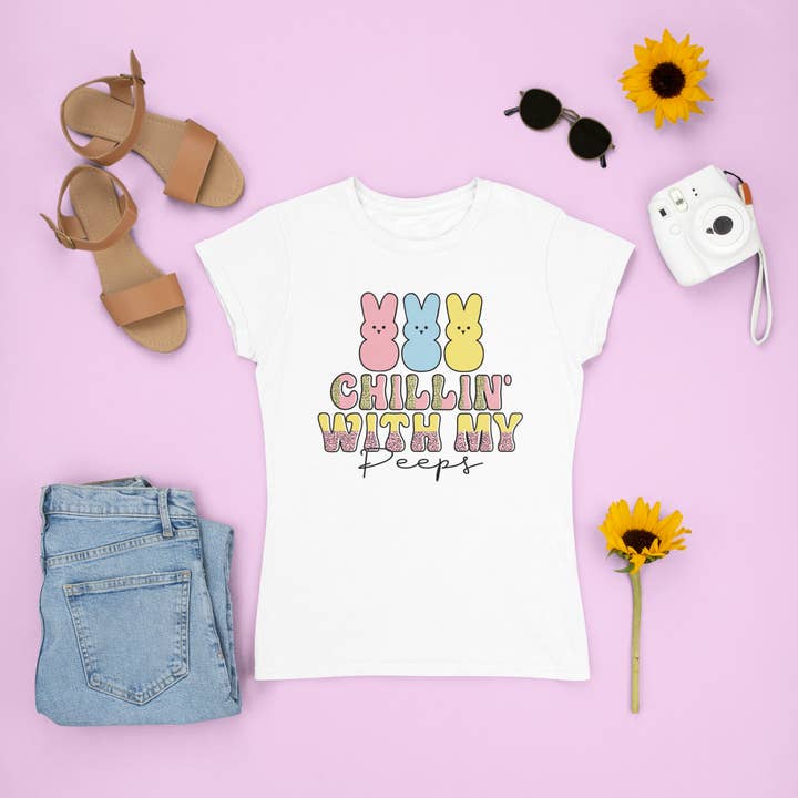 Chillin' With My Peeps TRANSFER - DTF Transfer for wholesale by Sassy and Sublime