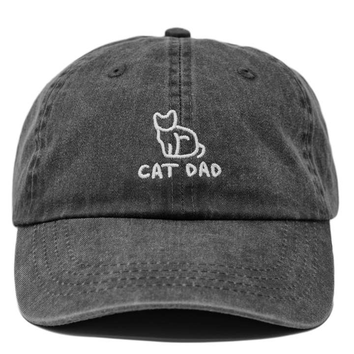 The Hungry Sloth - Wholesale Baseball Cap - Men's - Cat Dad Embroidered Dad Hat