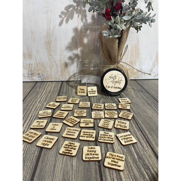 Date Night Activity Jar - great for anyone for wholesale by The Lantern Boutique