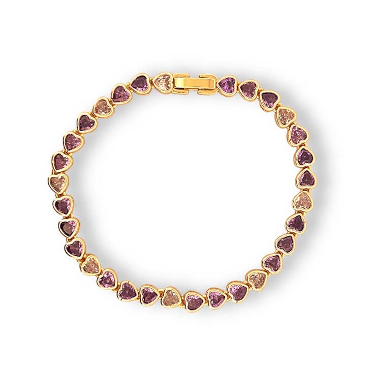 E ACCESORIES JEWERLY - Wholesale Tennis Bracelet - Heart Tennis Color Bracelets4