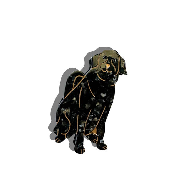 Solar Eclipse - Wholesale Hair Clip - Women's - Hand-painted Labrador Dog Claw Hair Clip | Eco-Friendly