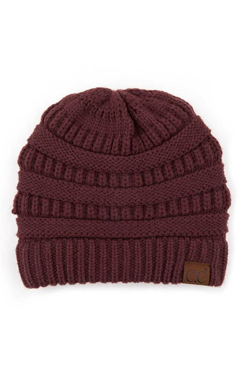 Oblige by G – Großhandel Beanie – Damen – Klassische Strickmütze mit C.C.-Etikett HAT-20A36
