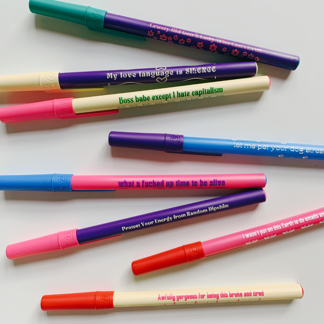 GetBullish - Wholesale Pen - Mijn liefdestaal is Silence Balpen in violet | Gen Z8