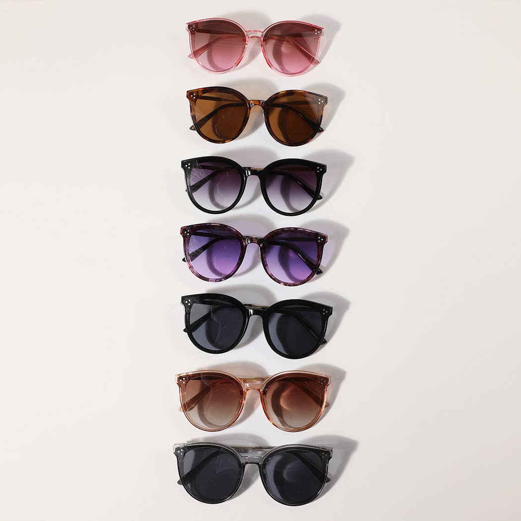  ASSORTED COLOR Round Shape Frame Thin Legs Fashion Sunglasses for wholesale on Faire5