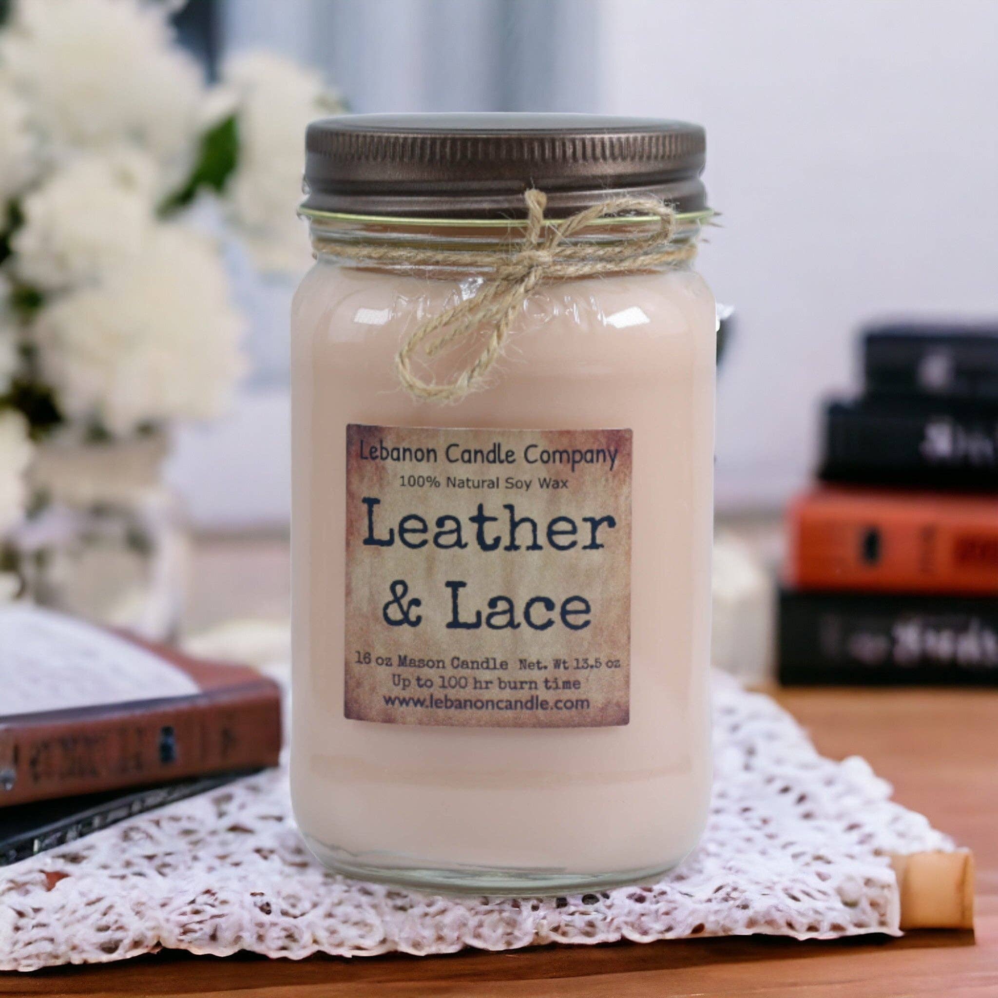 Lebanon Candle Company - Wholesale Jar/Filled Candle - Leather & Lace Candle4