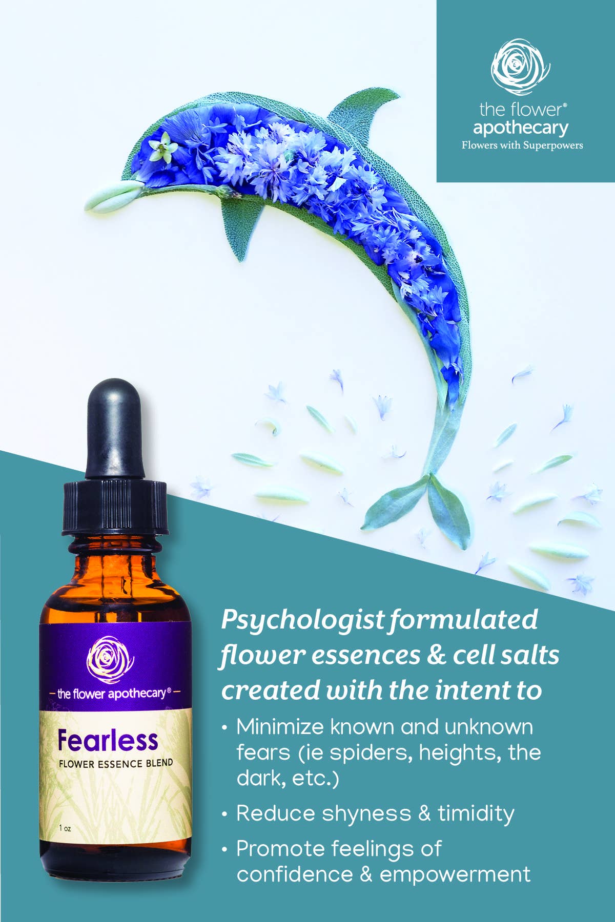 The Flower Apothecary - Wholesale Oral Supplement/Vitamin - Fearless Flower Essence & Cell Salt Blend2