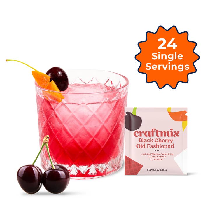 Black Cherry Old Fashioned Mixer - Singles / Caddy Refills for wholesale by Craftmix