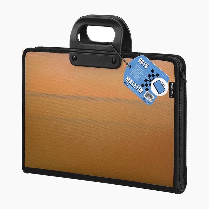 Cartella con manico Folder PGF 6019 Pop Gear Fresh. Arancione per la vendita all'ingrosso da parte di Multi Técnica de Papelería SA