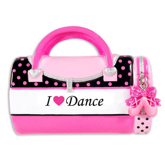 Dance Bag Personalized Ornament for wholesale by PolarX Ornaments