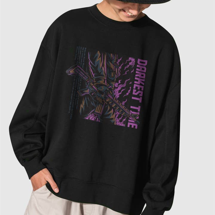 Youth Sweatshirt Darkest Time pour la vente par Emogifts