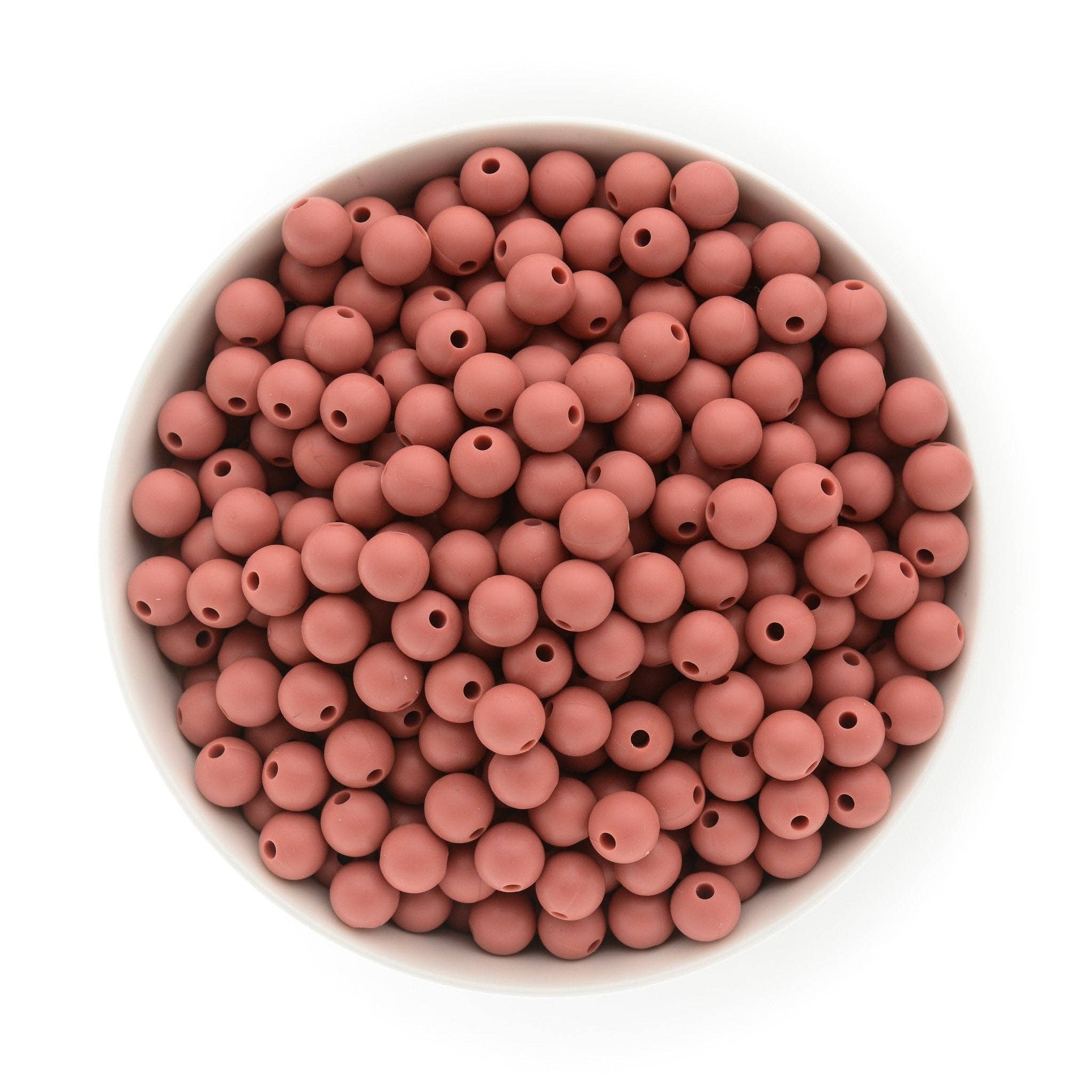 Cara & Co Silicone Craft Supply – Missangas por atacado – Contas redondas de silicone de 9 mm8