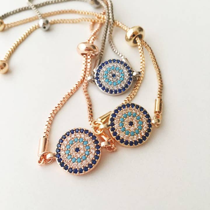 Evileyefavor – wholesale Jewellery set – Evil Eye Bracelet Set, Adjustable Bracelet, Lucky Greek Evil Eye Bracelet7