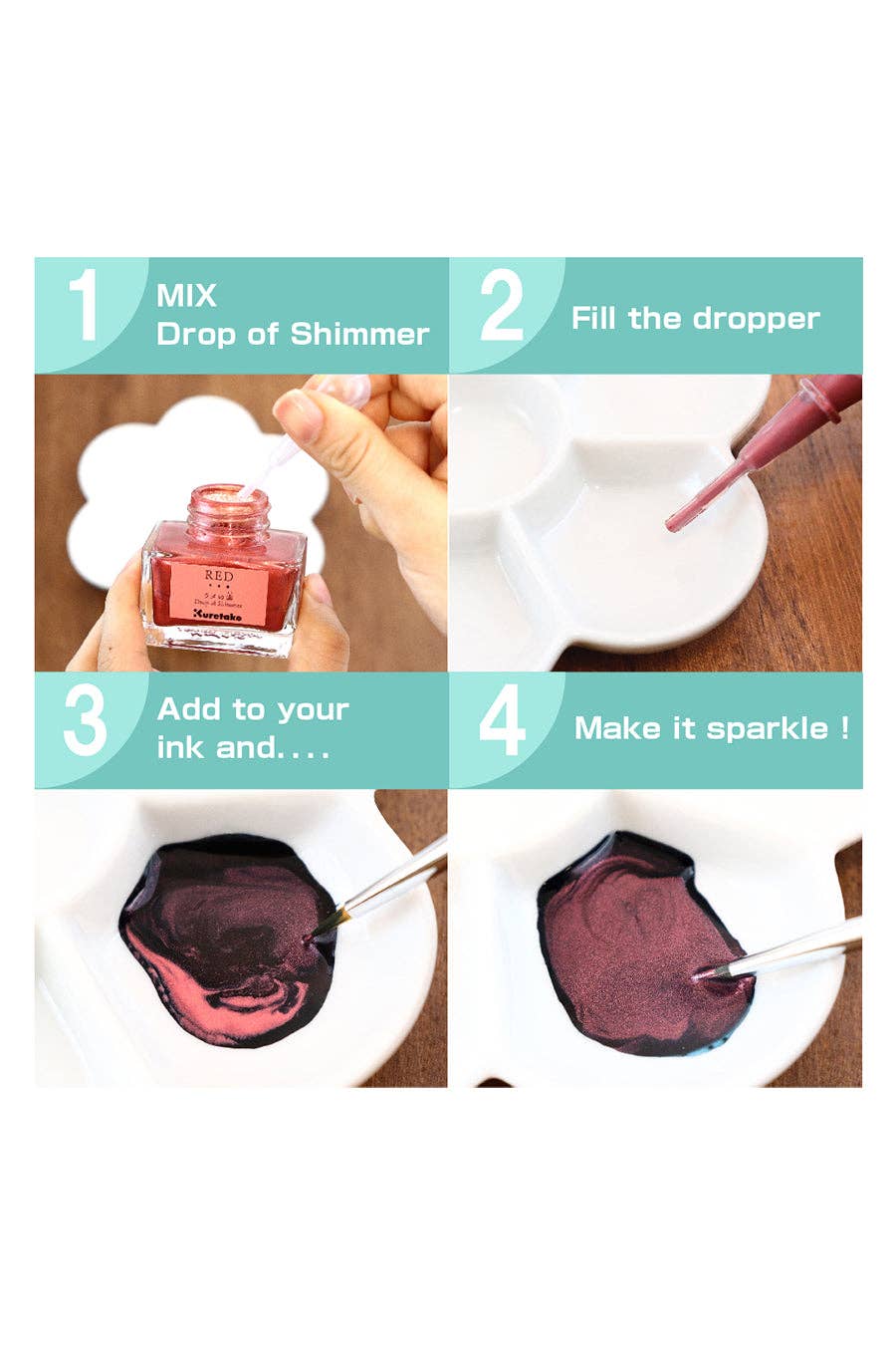 Chartpak, Inc. - Wholesale Ink Pad - Kuretake® Drop Of Shimmer Ink13