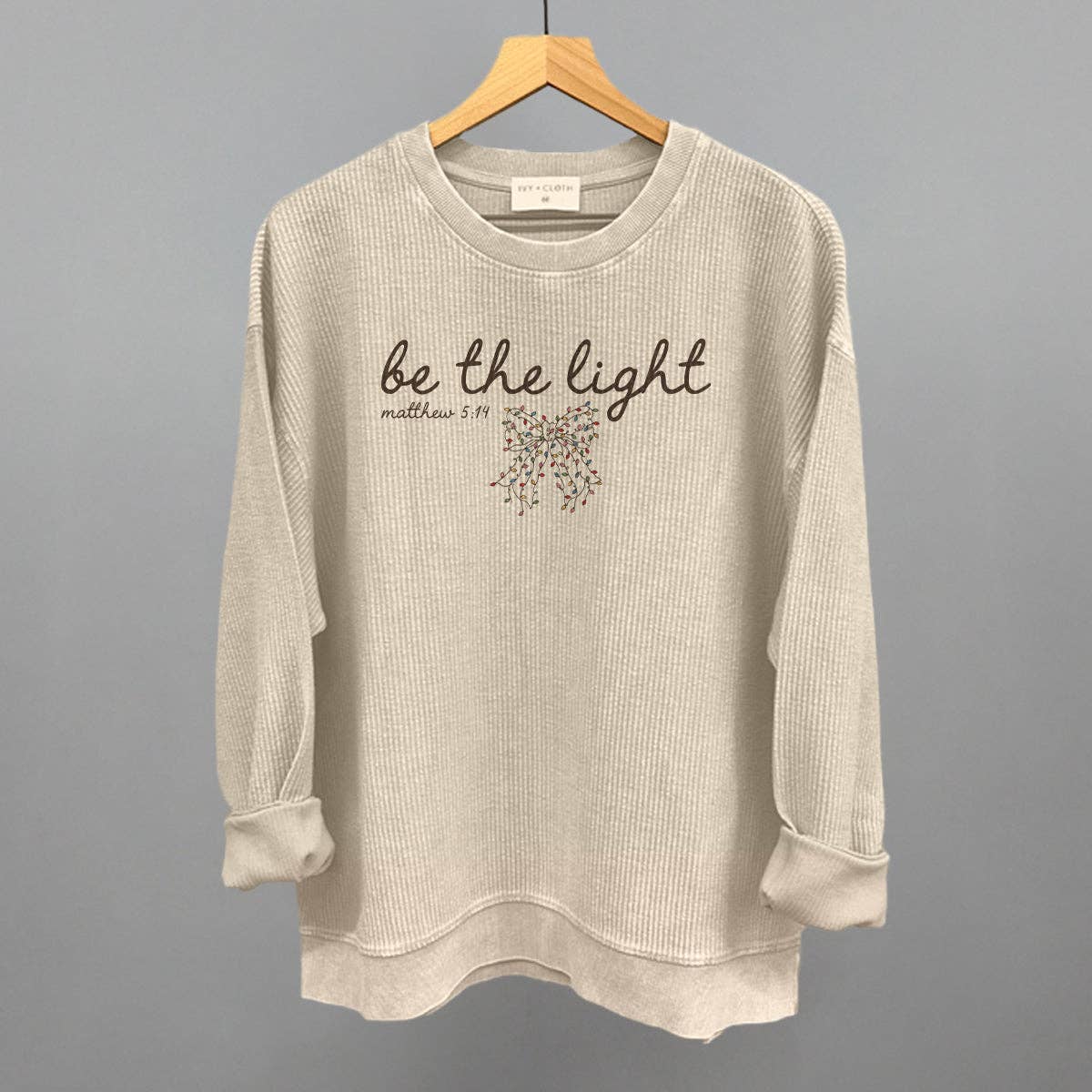 Ivy + Cloth - Wholesale Screen Printed T-Shirt - Women's - Be The Light Bow6