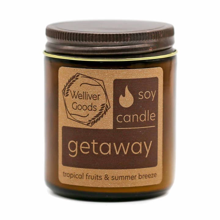 Bougie à la cire de soja - Getaway pour la vente par Welliver Goods