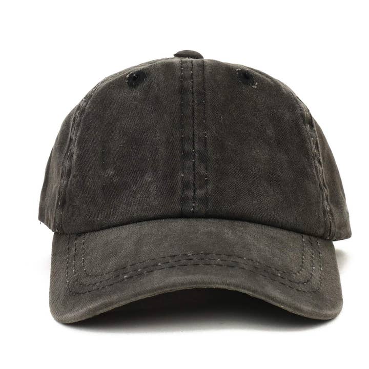 Trendy Apparel Shop - Wholesale Baseball Cap - Kids - Infant Size Unstructured Pigment Dyed Washed Baseball Cap