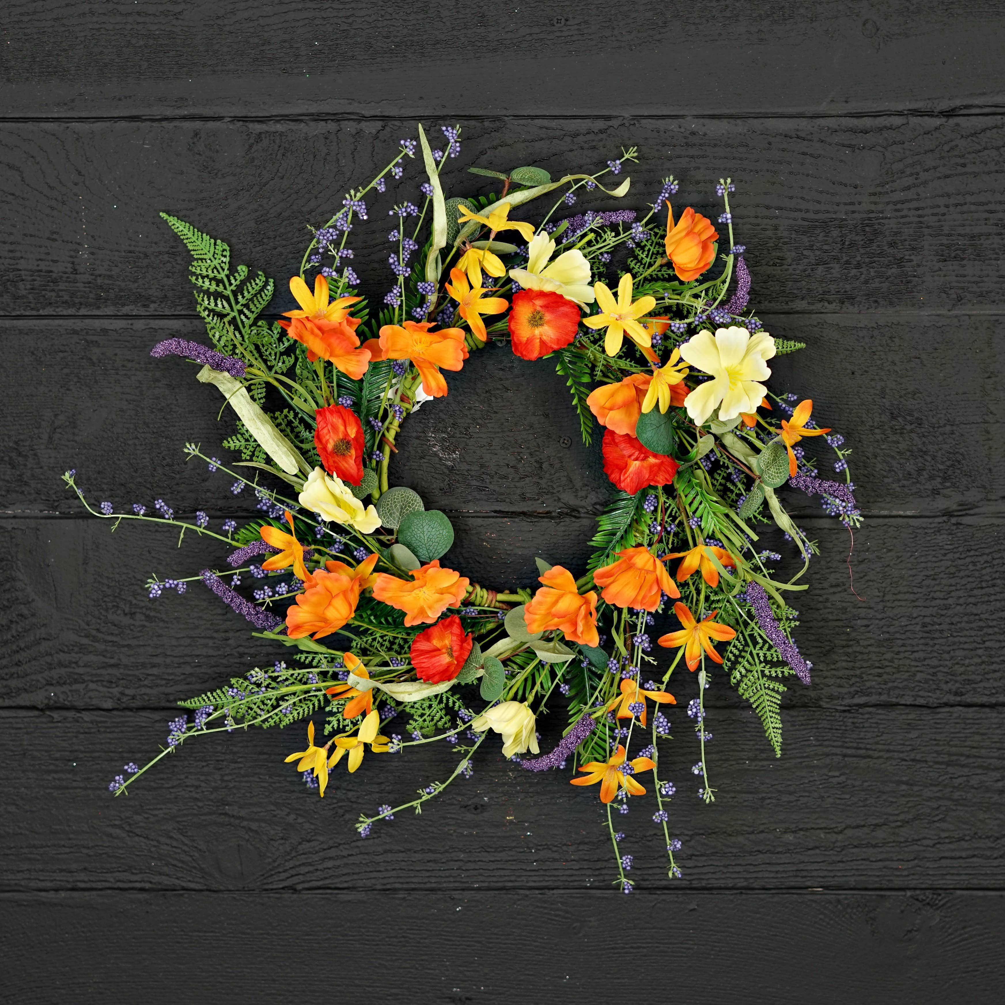 Impressive Enterprises, Inc. - Wholesale Wreath - 27373 - 16in Wreath(6.5)-Summerside Florals-6