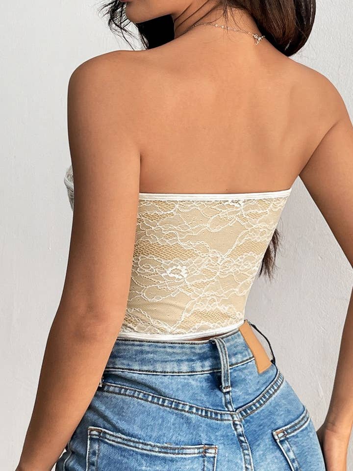 Rosa Clothing - Wholesale Corset - Women's - Rose Dance Valentine's Day Floral Lace Sexy Corset2