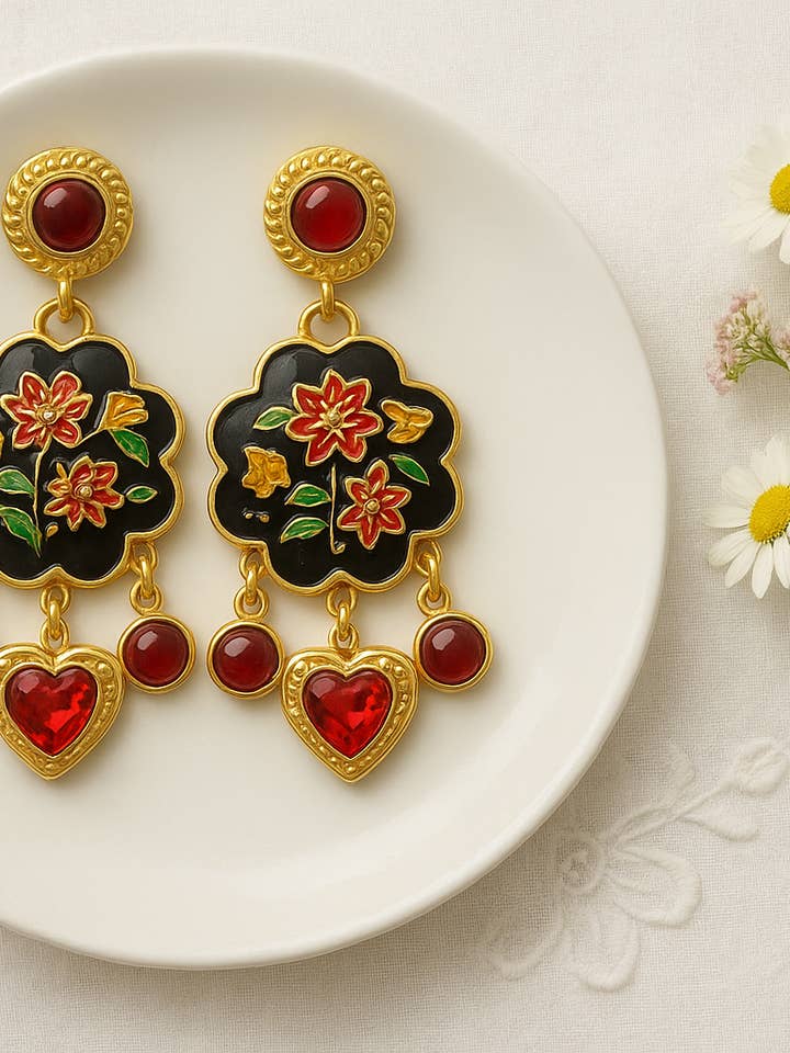 Pendientes elegantes de estilo barroco for wholesale by Wild & Free