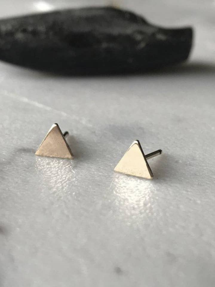 Triangle Studs for wholesale by 23North Jewelry